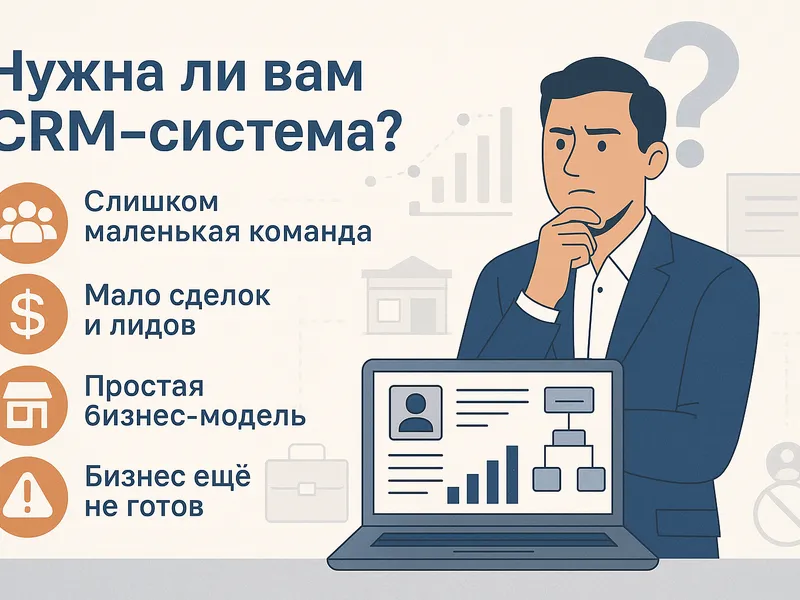 Нужна ли вам CRM-система? Пять причин остановиться и подумать