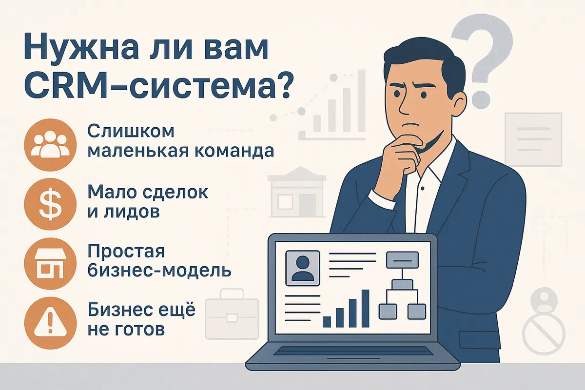 Нужна ли вам CRM-система? Пять причин остановиться и подумать